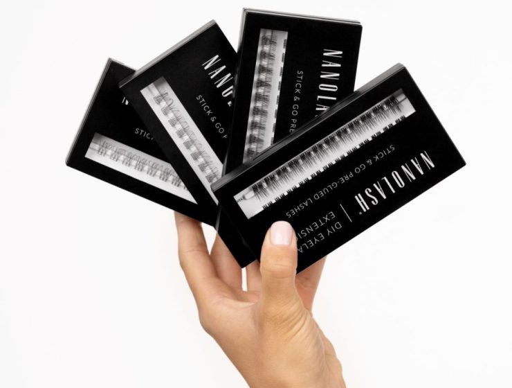 Műszempillák DIY otthon Pre-Glued nanolash